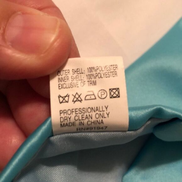 Dessy Group Teal High Quality Polyester Tie - Picture 6 of 7